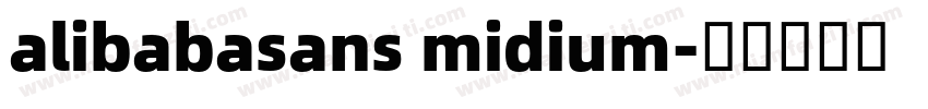 alibabasans midium字体转换